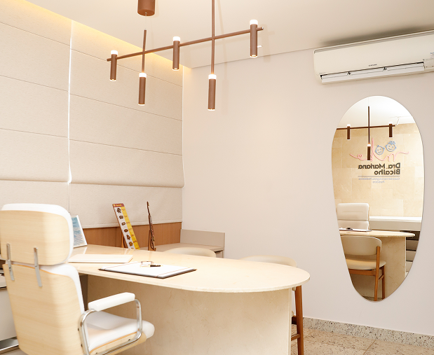 Estrutura da clínica para atendimento pediátrico em Formiga-MG